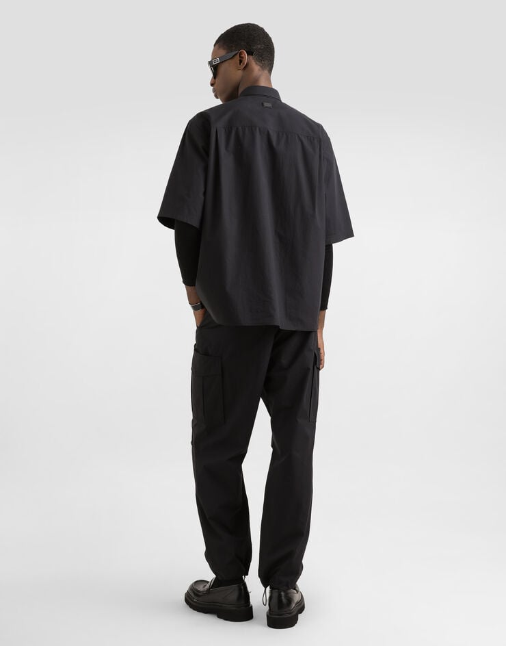 Dolce & Gabbana Camisa De Popelina Con Placa