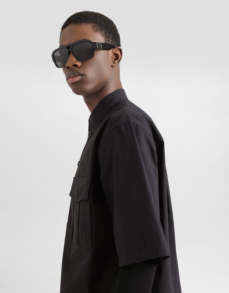 Dolce & Gabbana Camisa De Popelina Con Placa