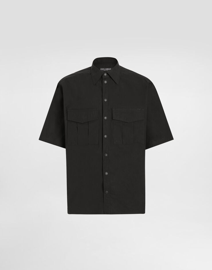 Dolce & Gabbana Camisa de popelina con placa