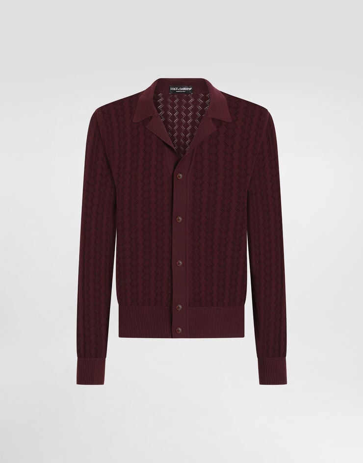 Dolce & Gabbana Camisa de punto de algodón calado