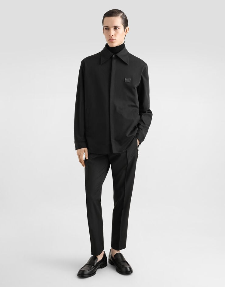 Dolce & Gabbana Camisa De Tejido Técnico Con Placa