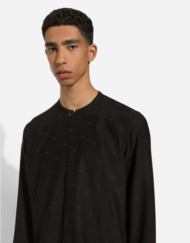 Dolce & Gabbana Camisa Martini De Seda Con Plastrón