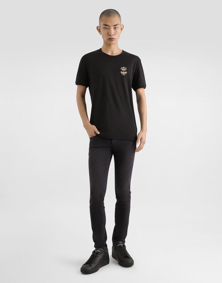 Dolce & Gabbana Camiseta De Algodón Con Bordado