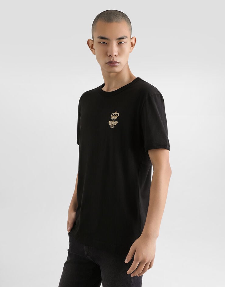 Dolce & Gabbana Camiseta De Algodón Con Bordado