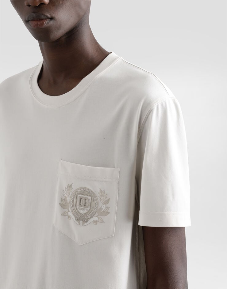 Dolce & Gabbana Camiseta De Algodón Con Logotipo