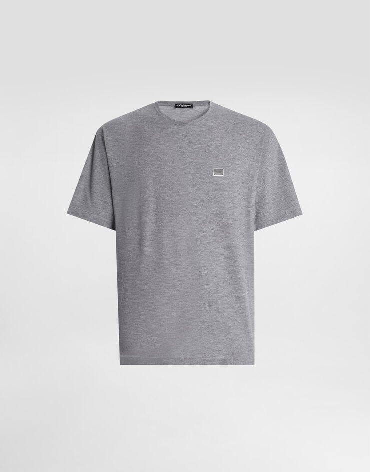 Dolce & Gabbana Camiseta de algodón con placa