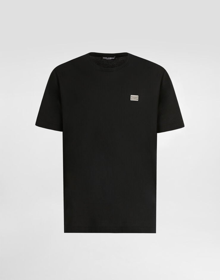 Dolce & Gabbana Camiseta de algodón con placa