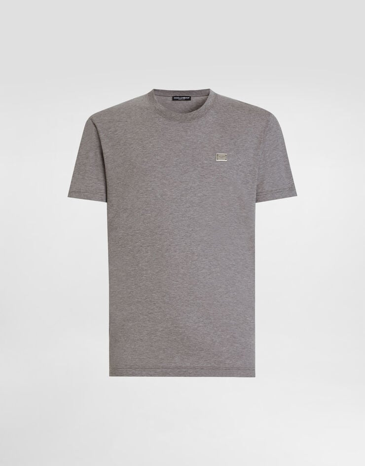 Dolce & Gabbana Camiseta de algodón con placa