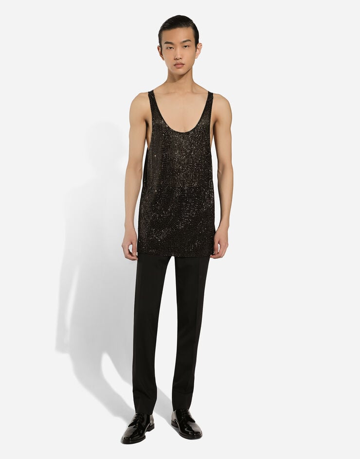 Dolce & Gabbana Camiseta De Tirantes De Seda Bordada