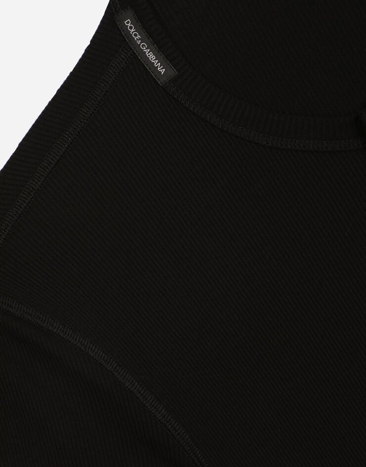 Dolce & Gabbana Camiseta Serafino Algodón Acanalado