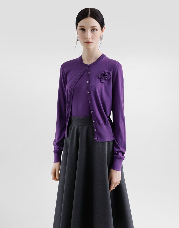 Dolce & Gabbana Cárdigan De Cuello Redondo De Seda