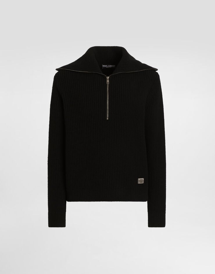 Dolce & Gabbana Cárdigan de lana con placa