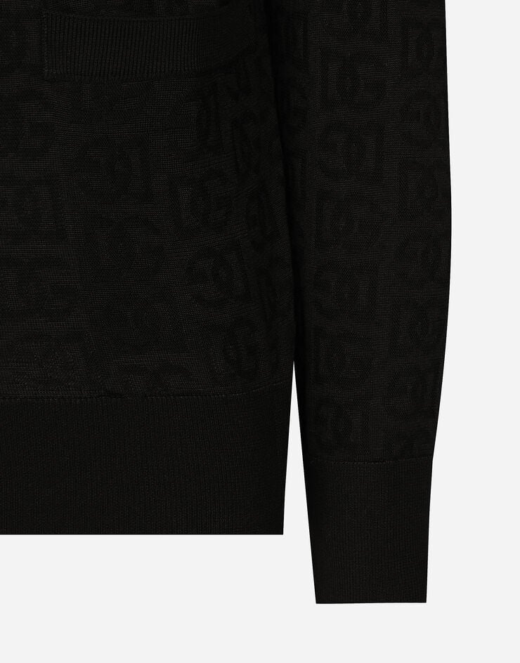Dolce & Gabbana Cárdigan De Seda Con Logotipo DG