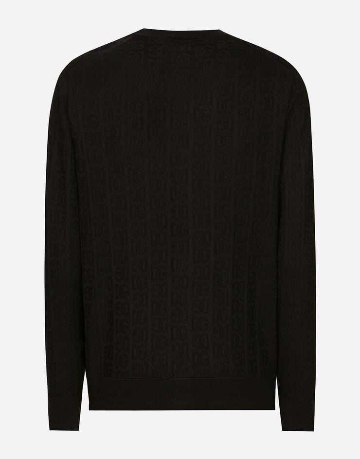 Dolce & Gabbana Cárdigan De Seda Con Logotipo DG