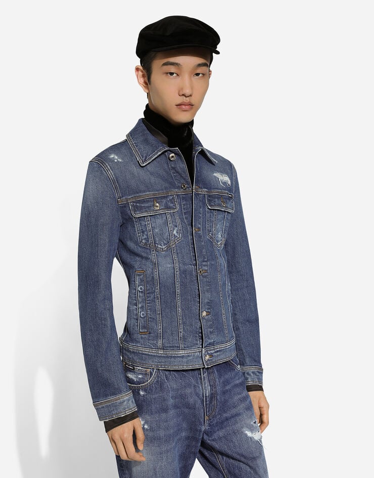 Dolce & Gabbana Cazadora De Denim Elástico