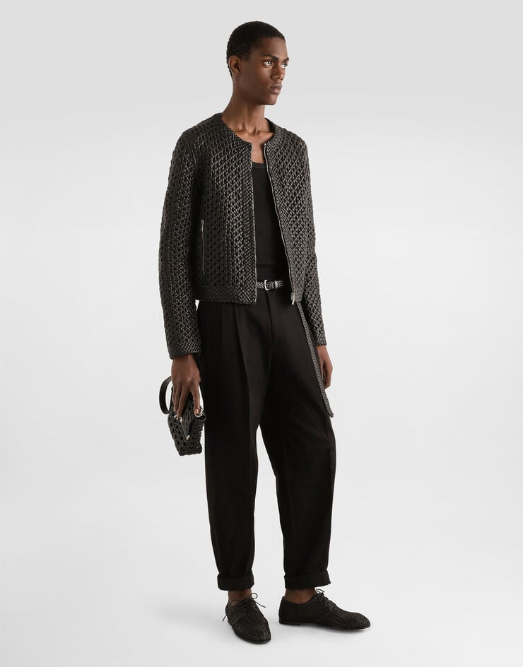 Dolce & Gabbana Cazadora De Rejilla De Napa