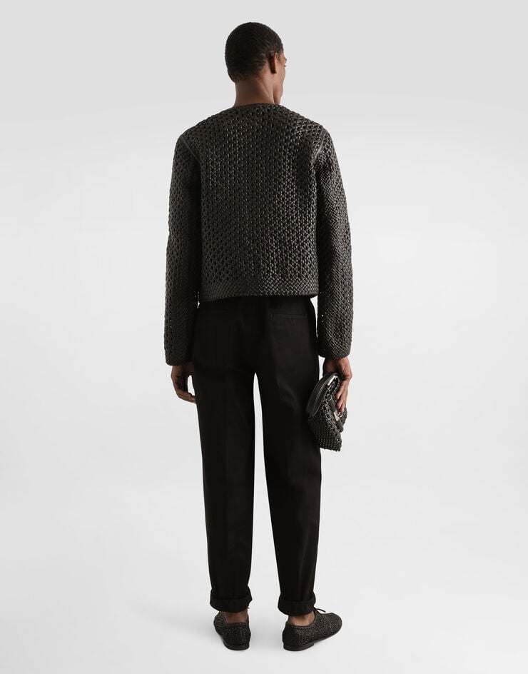 Dolce & Gabbana Cazadora De Rejilla De Napa