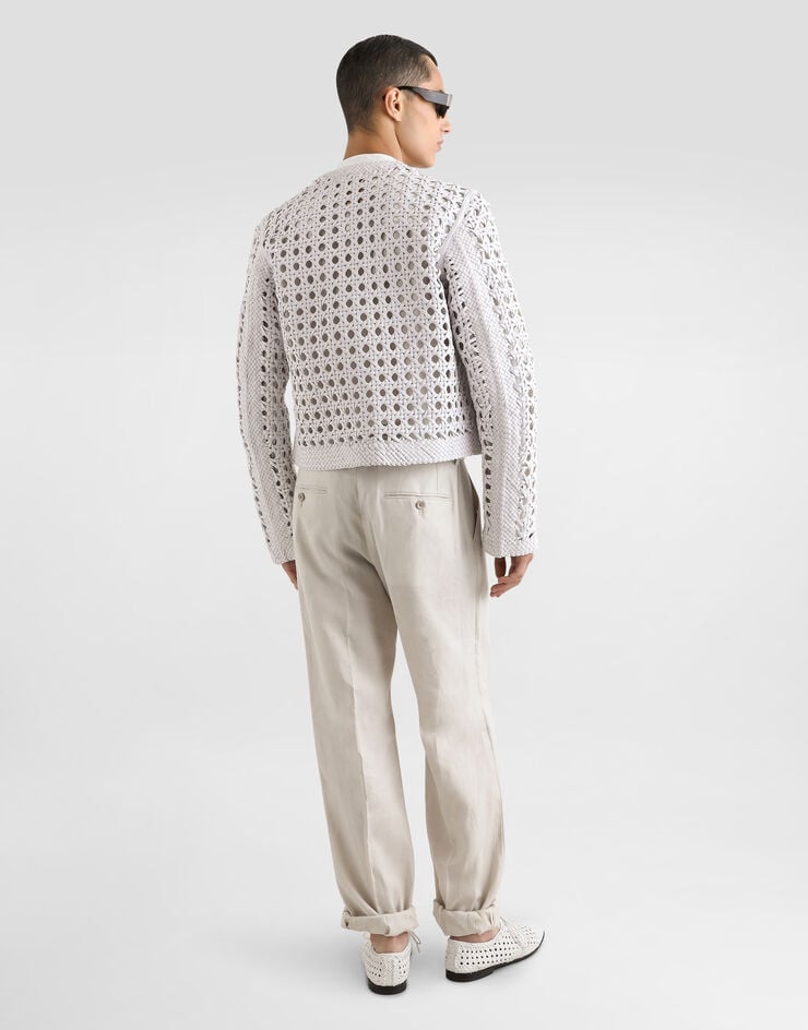 Dolce & Gabbana Cazadora De Rejilla De Napa