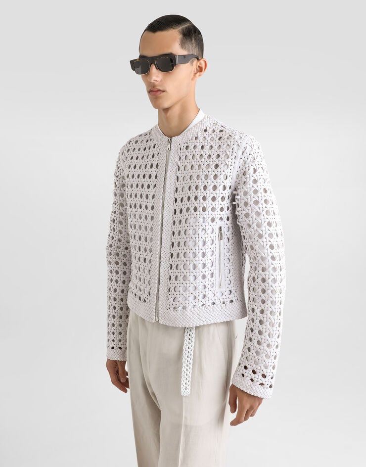 Dolce & Gabbana Cazadora De Rejilla De Napa