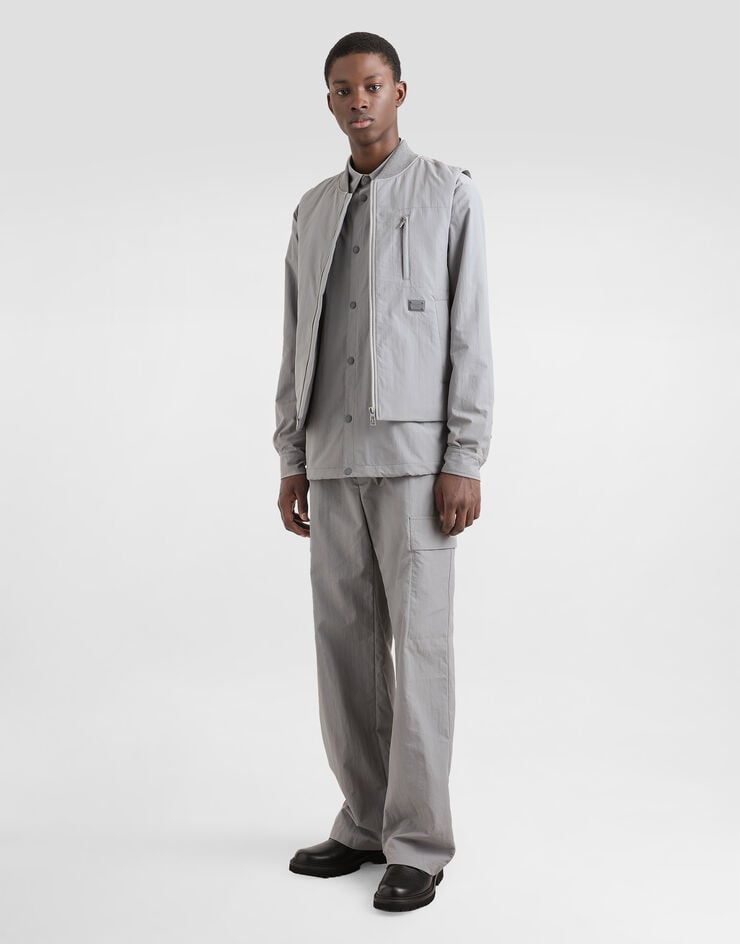 Dolce & Gabbana Cazadora De Tejido Técnico Con Placa