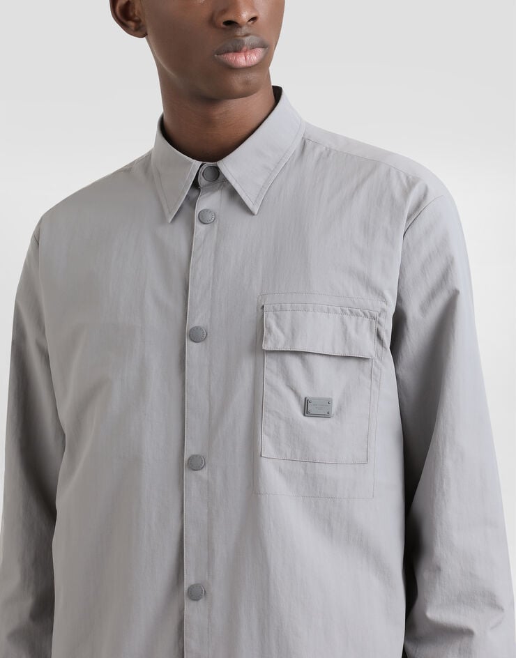 Dolce & Gabbana Cazadora De Tejido Técnico Con Placa