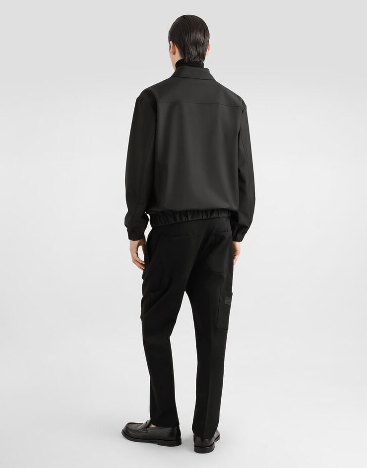 Dolce & Gabbana Cazadora De Tela De Lana Con Placa