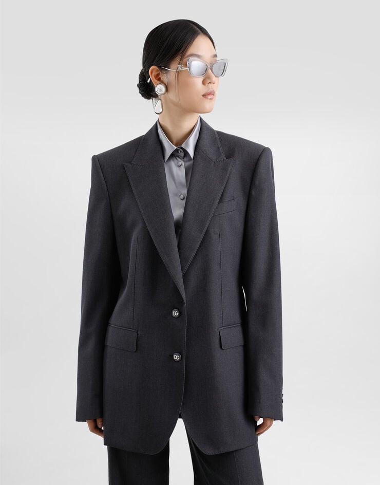 Dolce & Gabbana Chaqueta Amplia De Tela De Lana