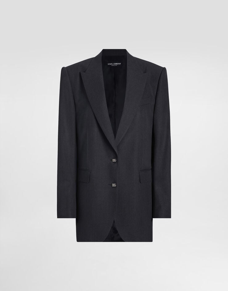 Dolce & Gabbana Chaqueta amplia de tela de lana