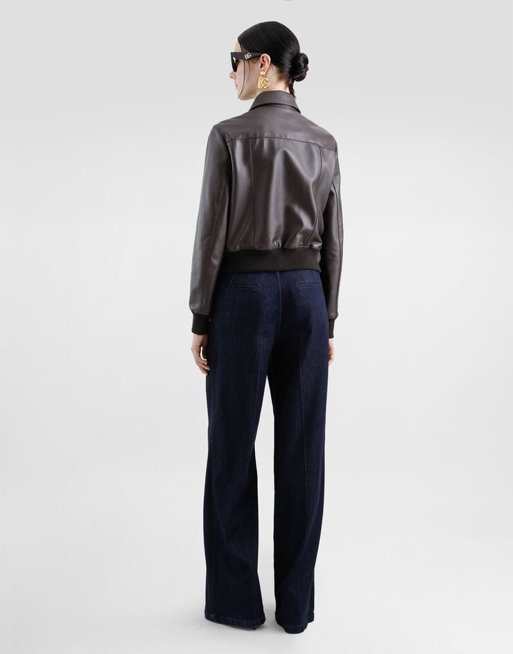 Dolce & Gabbana Chaqueta Corta De Napa Plongé