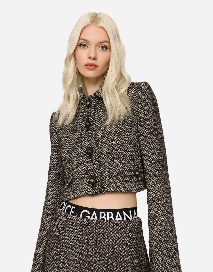 Dolce & Gabbana Chaqueta Corta De Tweed Moteado