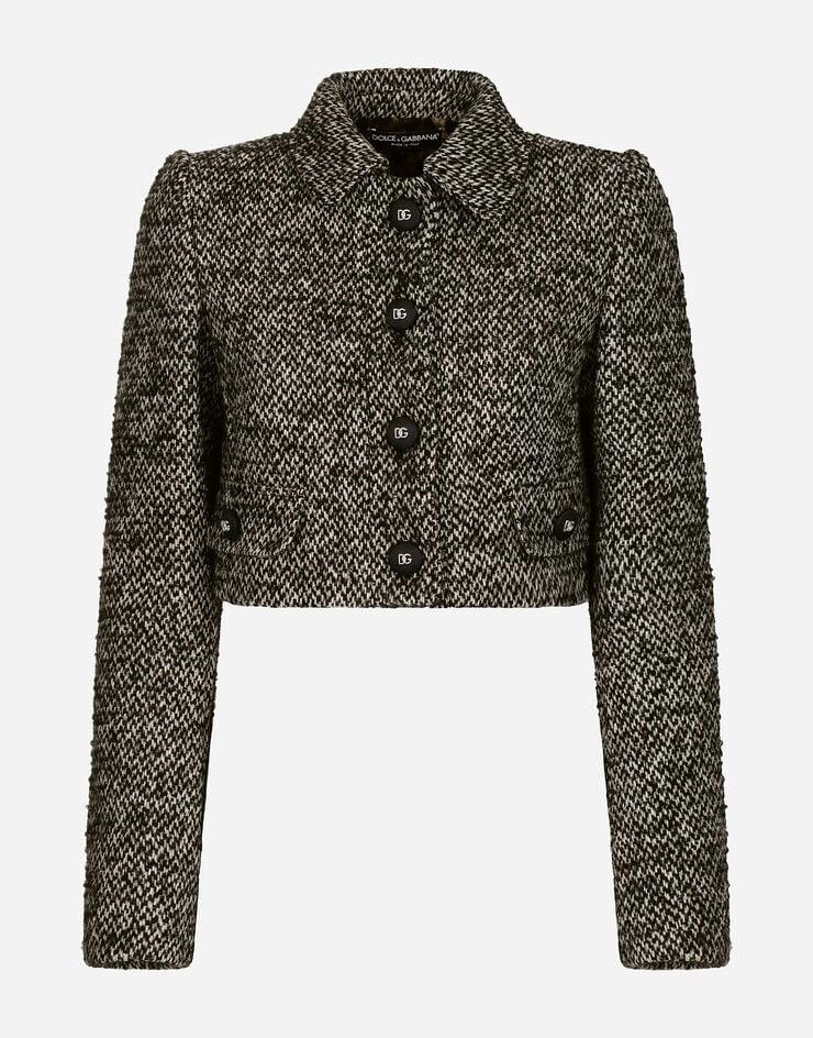 Dolce & Gabbana Chaqueta corta de tweed moteado