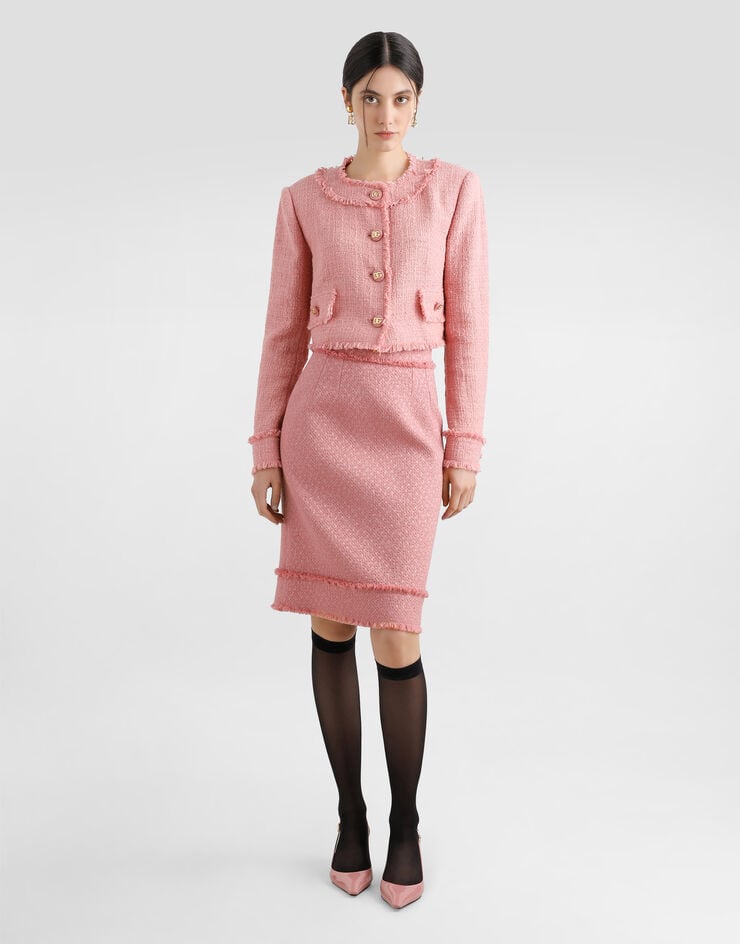 Dolce & Gabbana Chaqueta Corta De Tweed Raschel