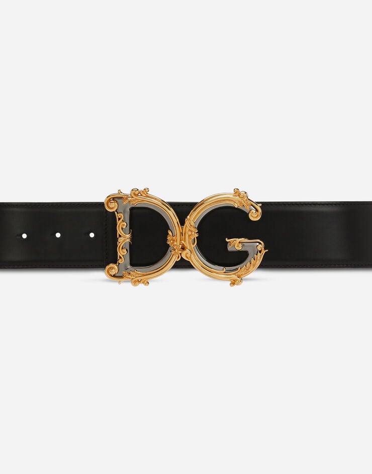 Dolce & Gabbana Cinturón De Becerro Con Logotipo