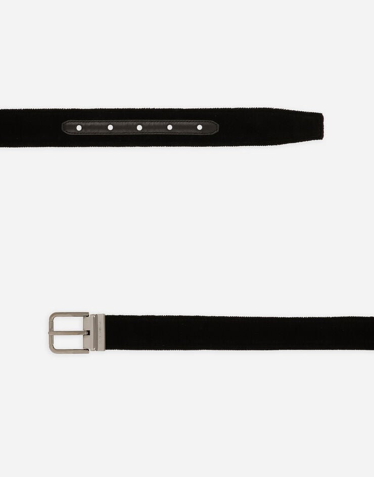 Dolce & Gabbana Cinturón De Terciopelo De Algodón