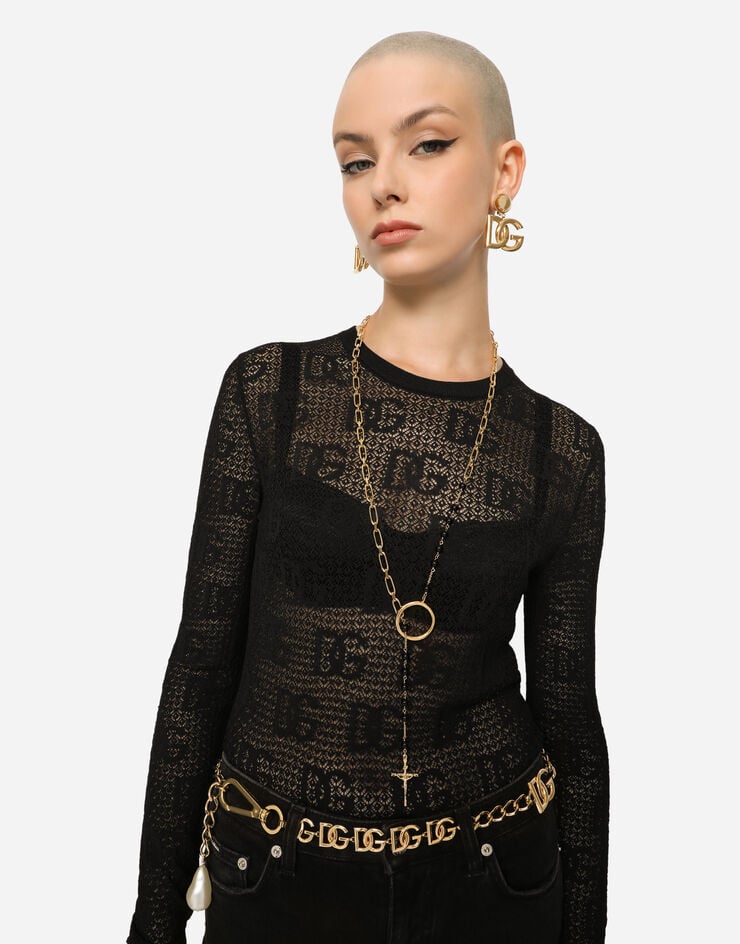 Dolce & Gabbana Collar Rosario Con Cadena