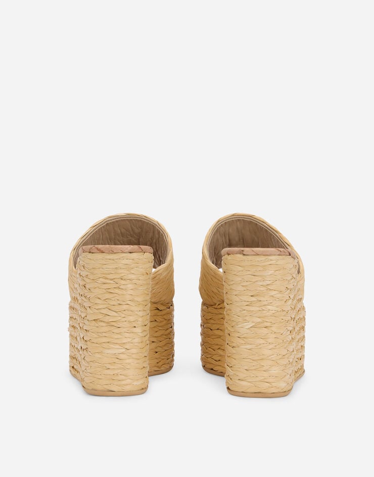 Dolce & Gabbana Cuña De Rafia Trenzada