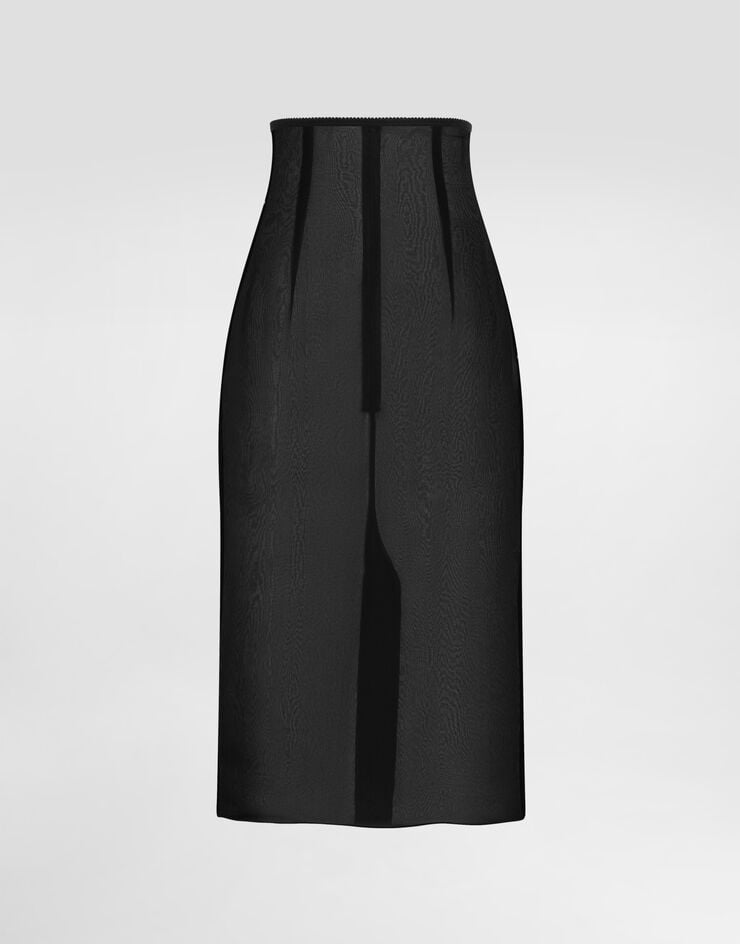 Dolce & Gabbana Falda longuette de gasa de chifón