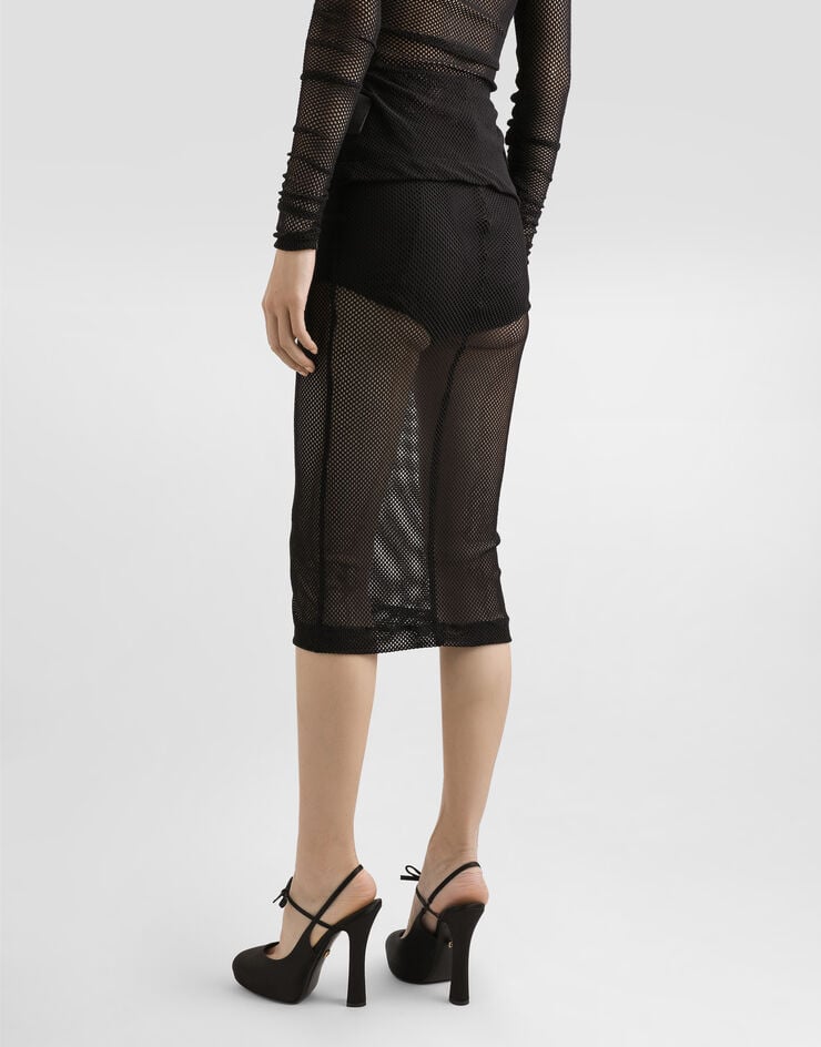 Dolce & Gabbana Falda Longuette De Rejilla