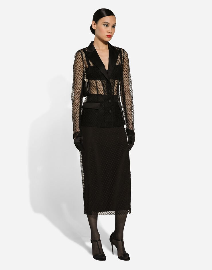 Dolce & Gabbana Falda Longuette De Tubo De Malla