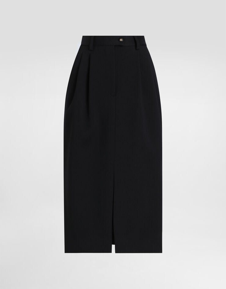 Dolce & Gabbana Falda longuette estilo tubo de lana