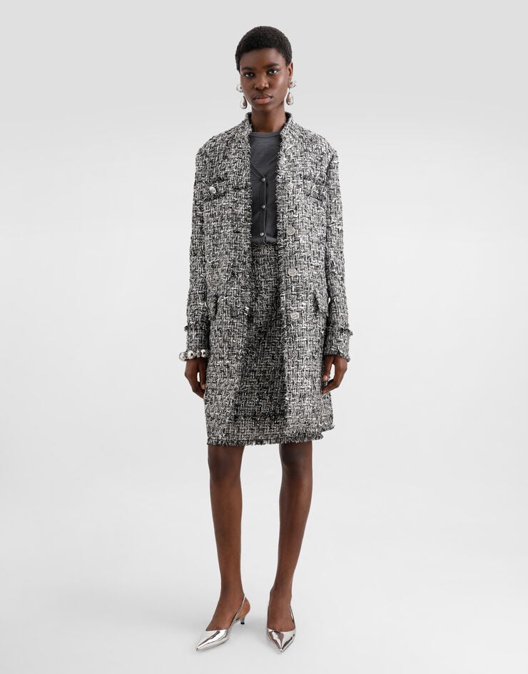 Dolce & Gabbana Falda Midi De Tubo De Tweed Raschel