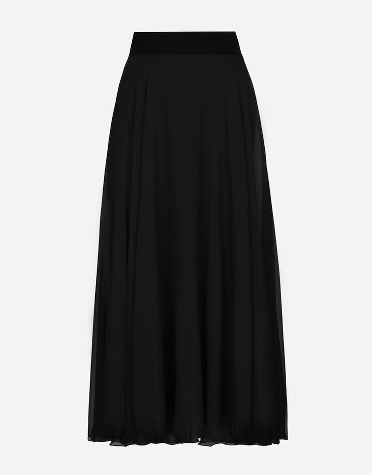 Dolce & Gabbana Falda Plato Longuette De Chifón