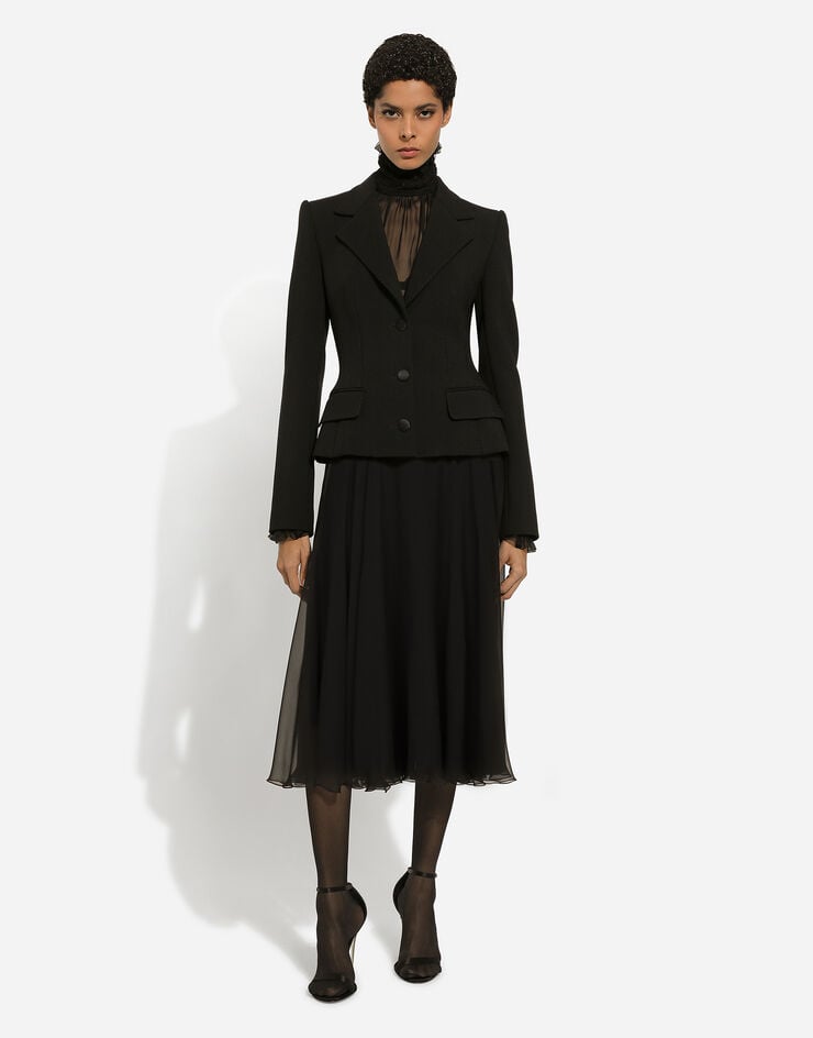 Dolce & Gabbana Falda Plato Longuette De Chifón