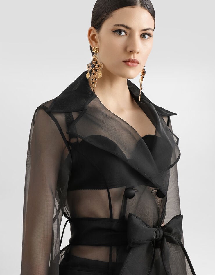 Dolce & Gabbana Gabardina De Organza Técnica