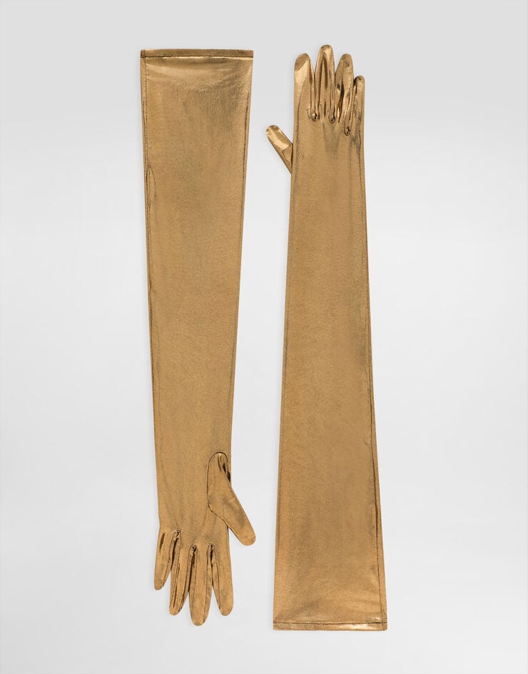 Dolce & Gabbana Guantes largos de organdí laminado