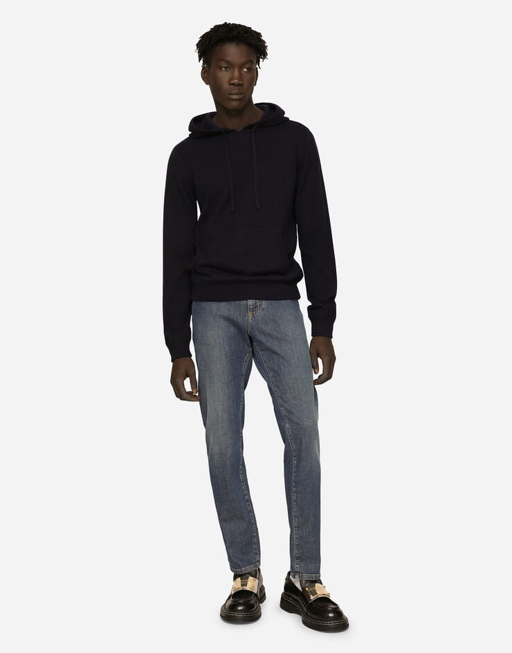 Dolce & Gabbana Jersey De Cachemira Con Capucha