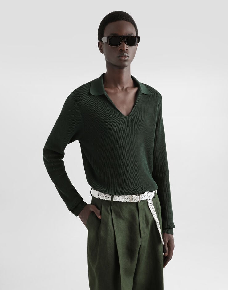 Dolce & Gabbana Jersey De Canalé De Algodón