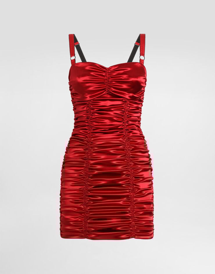 Dolce & Gabbana Minivestido Drapeado De Raso