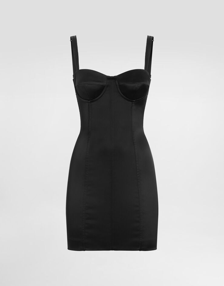 Dolce & Gabbana Minivestido estilo corsé de raso