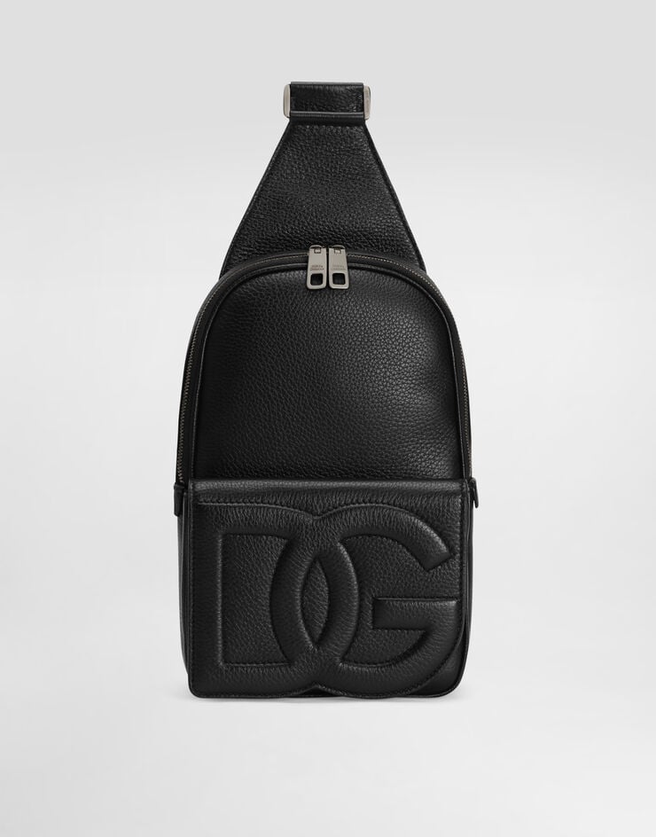Dolce & Gabbana Mochila cruzada de piel de ciervo
